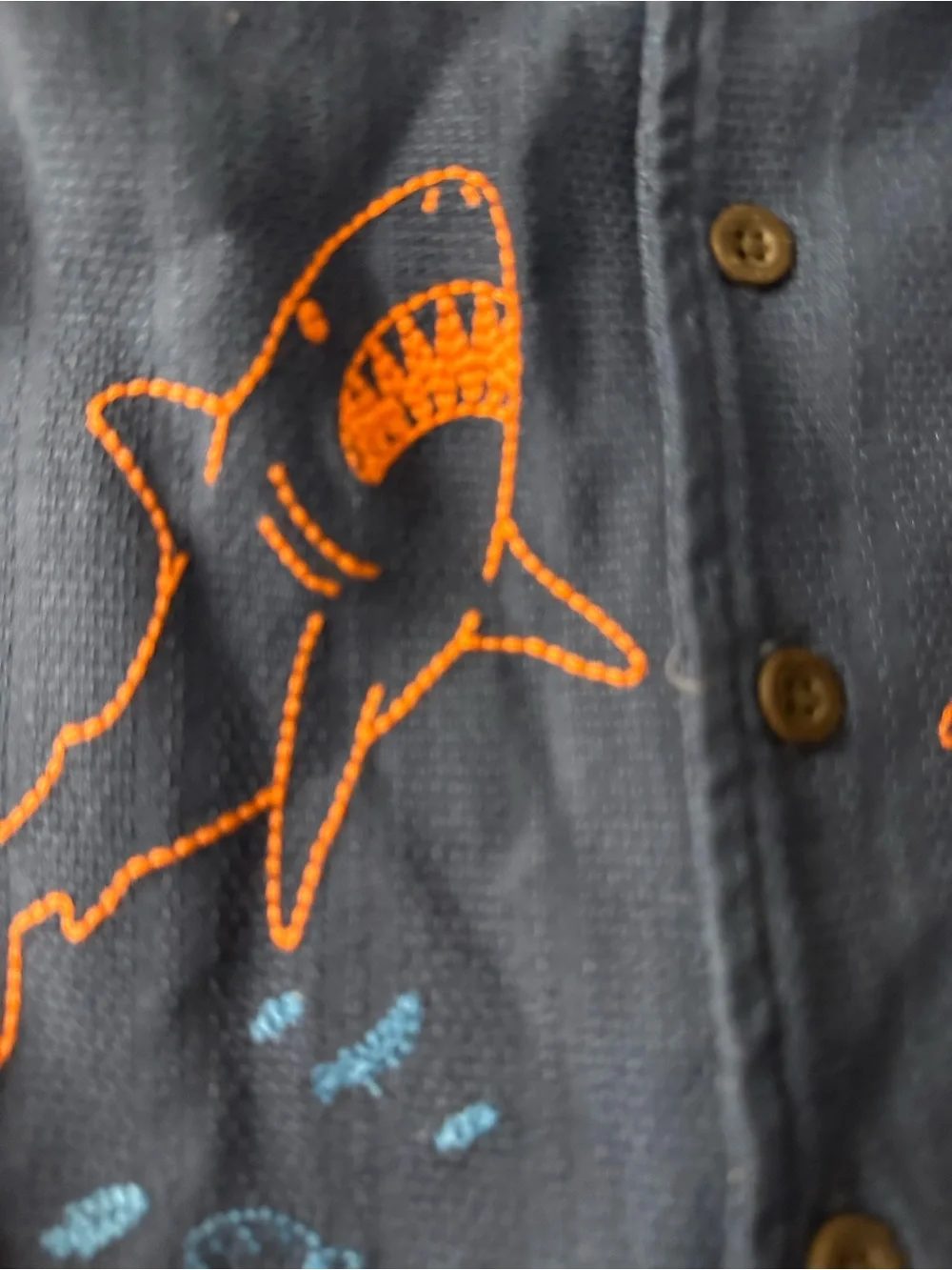 Cat & Jack Black Tee with Orange Logo